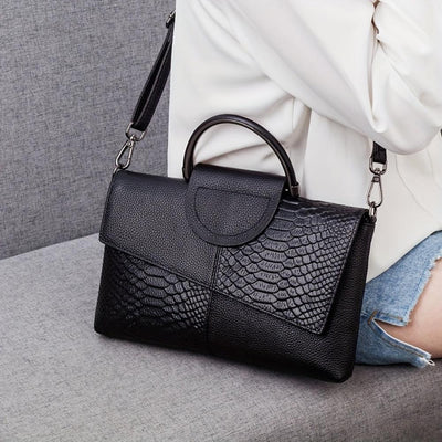 Grace™ Classique | Sac de Luxe avec Relief de Crocodile