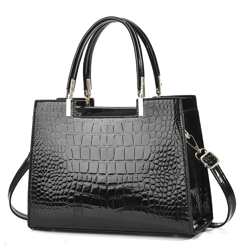 Brooklyn™ Shine | Sac de Luxe en Relief Crocodile