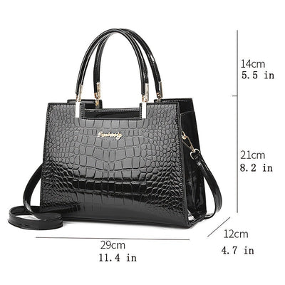 Brooklyn™ Shine | Sac de Luxe en Relief Crocodile