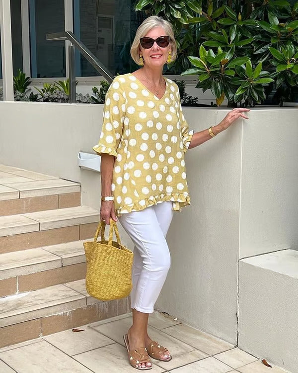 Beth™ | Blouse V-Neck Stylée
