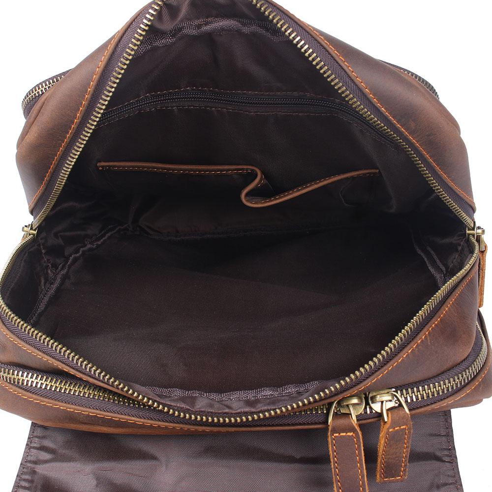 BIEFELD | Sac à Dos en Cuir Marron