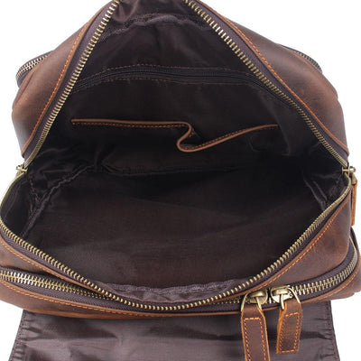 BIEFELD | Sac à Dos en Cuir Marron