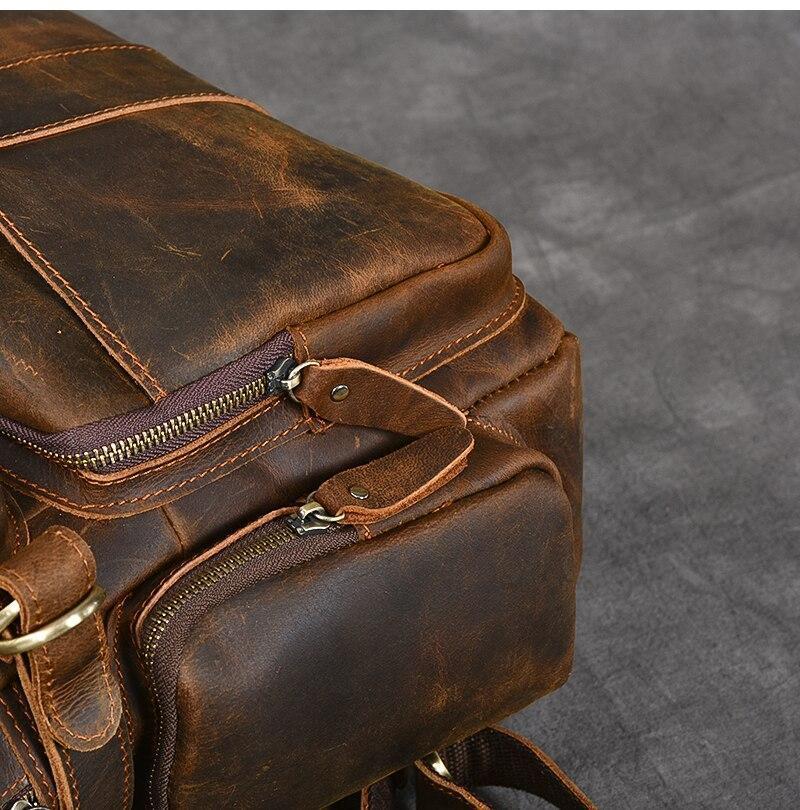 BASEL | Sac à Dos en Cuir Marron