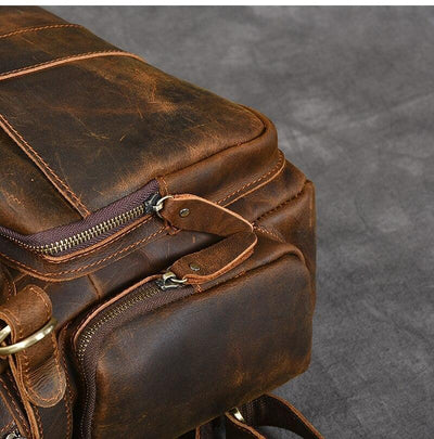BASEL | Sac à Dos en Cuir Marron