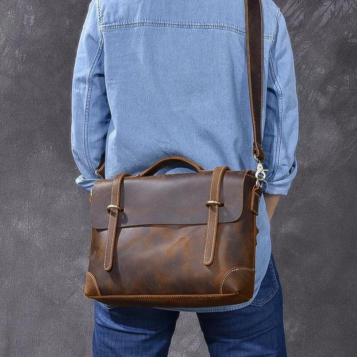 YPRES | Sac à Main en Cuir Marron