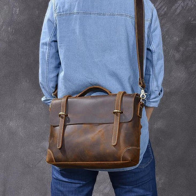 YPRES | Sac à Main en Cuir Marron
