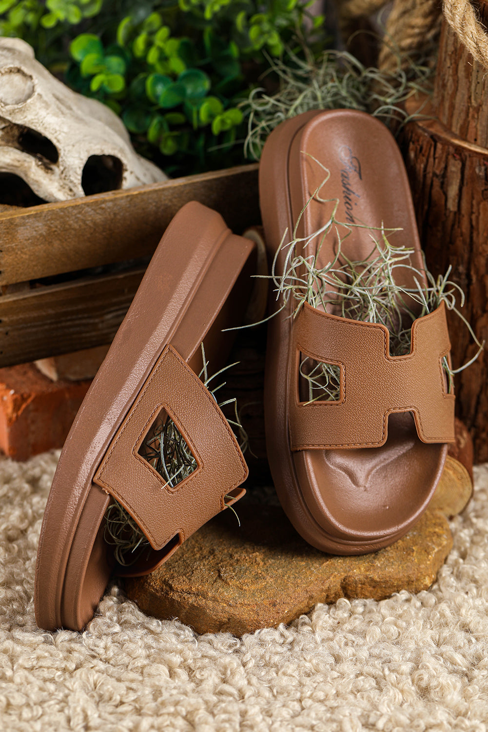 Nandine | Sandales à design bloc pour femmes