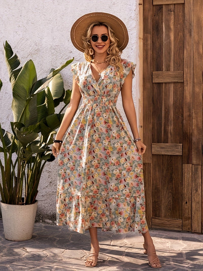 Addison | Robe Maxi Florale d'Été Élégante