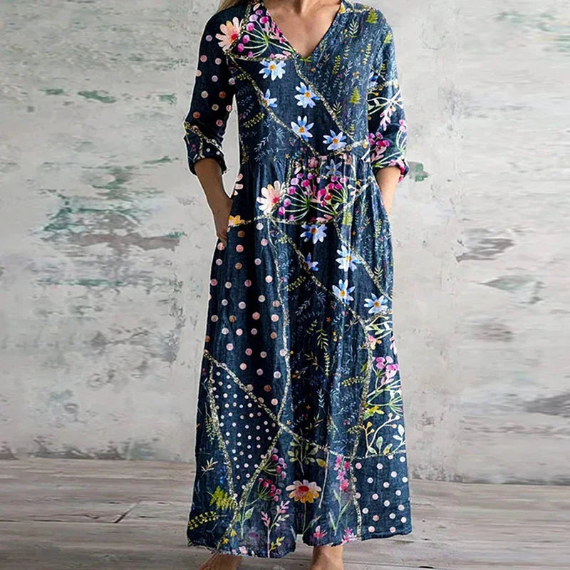 Miya | Robe Décontractée Élégante avec Patches