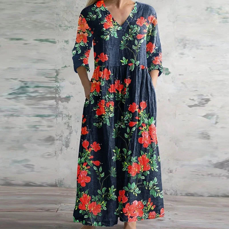 Miya | Robe Décontractée Élégante avec Patches