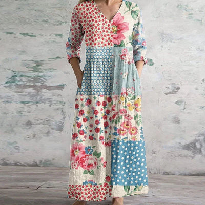 Miya | Robe Décontractée Élégante avec Patches