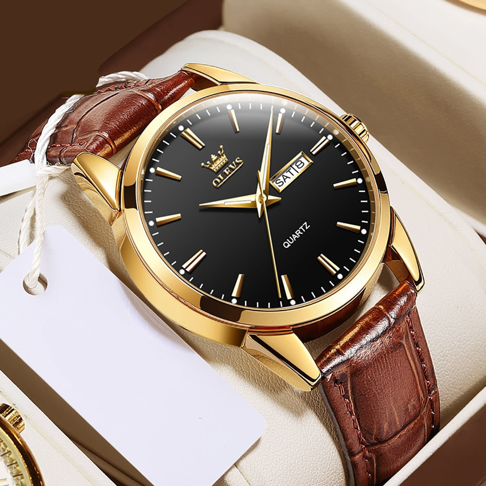 Montre de Luxe en Cuir pour Affaires