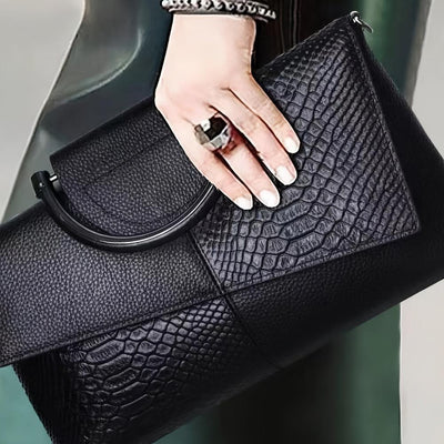 Grace™ Classique | Sac de Luxe avec Relief de Crocodile