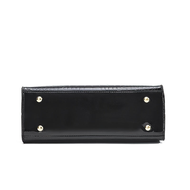 Brooklyn™ Shine | Sac de Luxe en Relief Crocodile