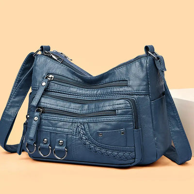 Olivia™ Vintage Charm | Sac à Fermeture Éclair Souple