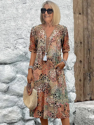 Florence | Robe Midi Vibrante