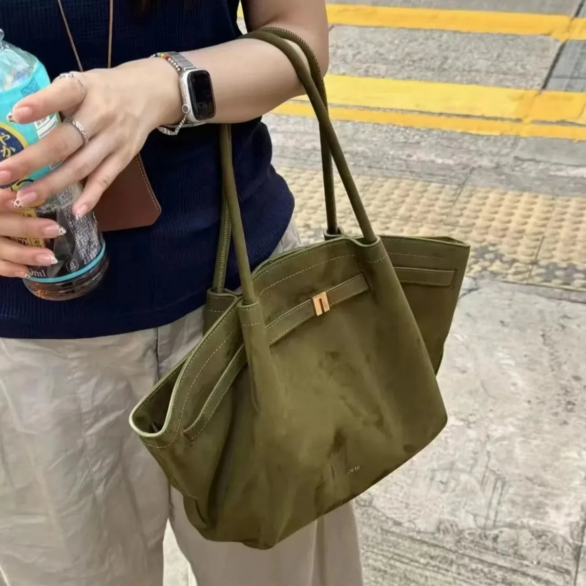 Riley™ - Sac en Micro Cuir Suédé pour Aisselle