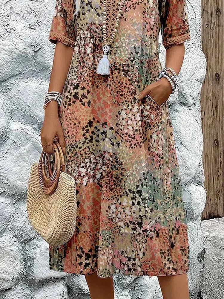 Florence | Robe Midi Vibrante