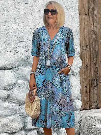 Florence | Robe Midi Vibrante