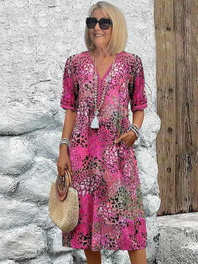 Florence | Robe Midi Vibrante