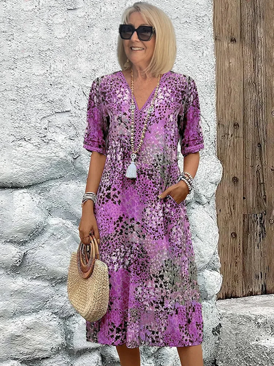Florence | Robe Midi Vibrante