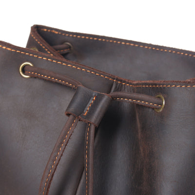 FLAM | Sac à Dos en Cuir avec Cordon