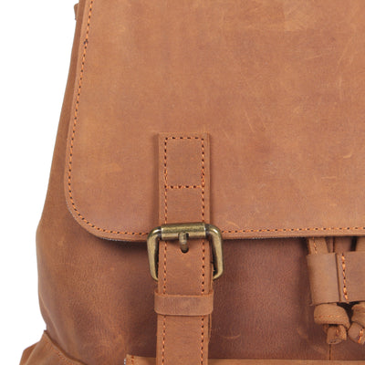 FLAM | Sac à Dos en Cuir avec Cordon