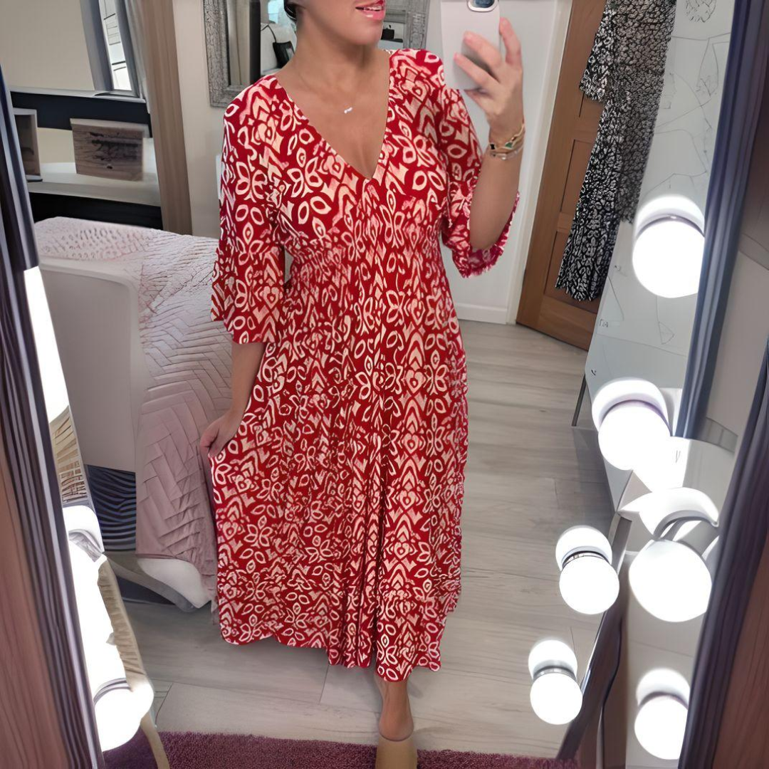 Camila | Robe Maxi Coucher de Soleil