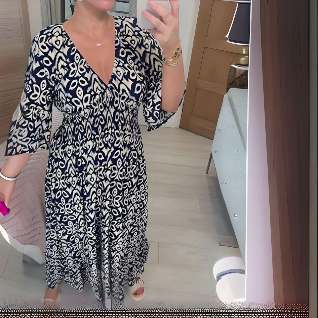 Camila | Robe Maxi Coucher de Soleil