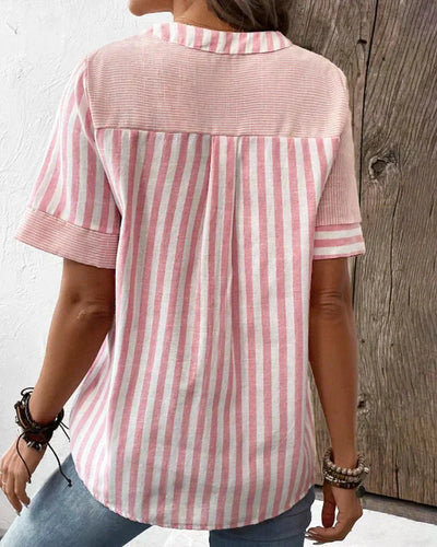 Monroe™ | Blouse Rayée Douce