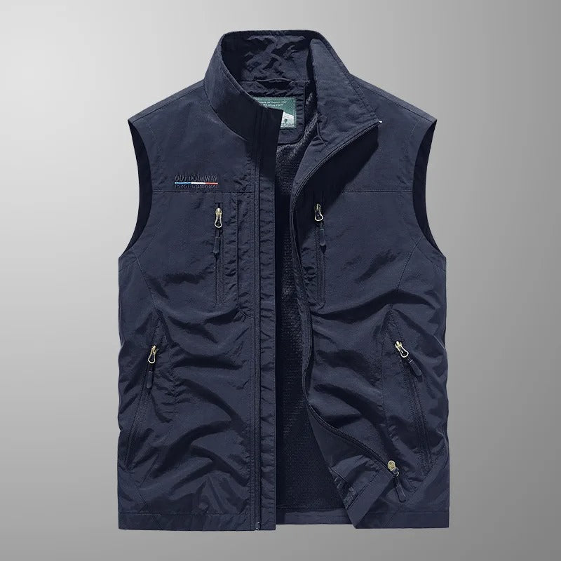 Casper – Gilet cargo respirant avec poches multiples