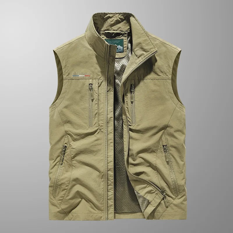 Casper – Gilet cargo respirant avec poches multiples