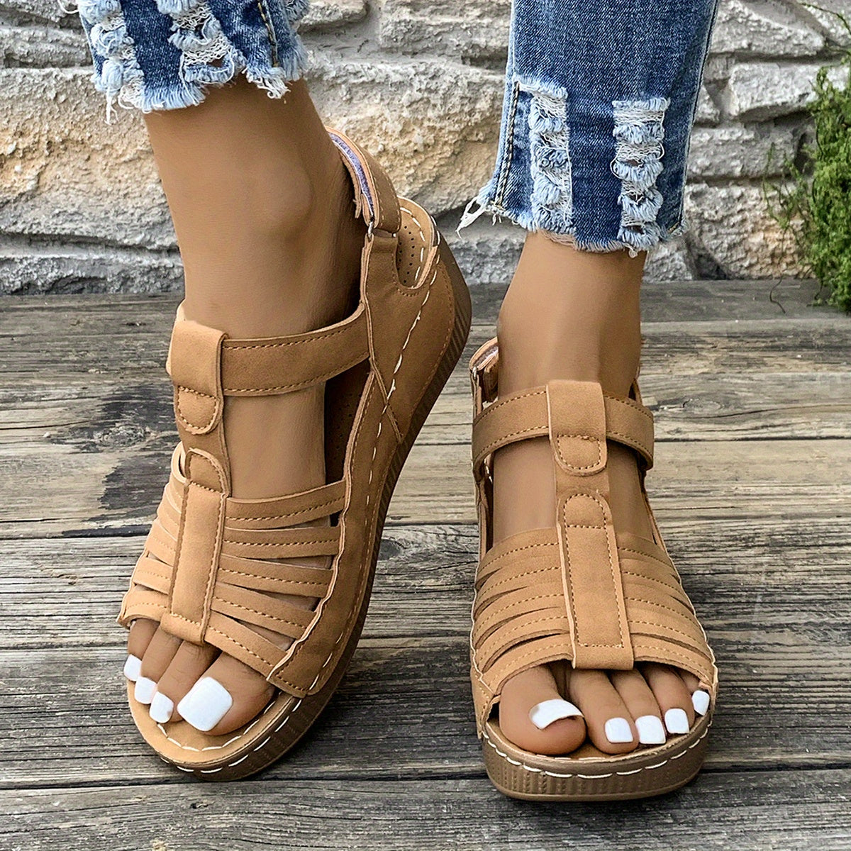 Amelia™ - Sandales à Talon Wedge Confortables