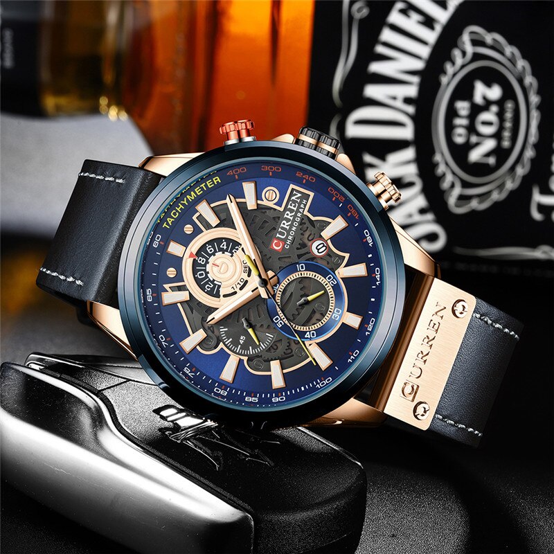 Montre Calendrier Quartz Multifonction