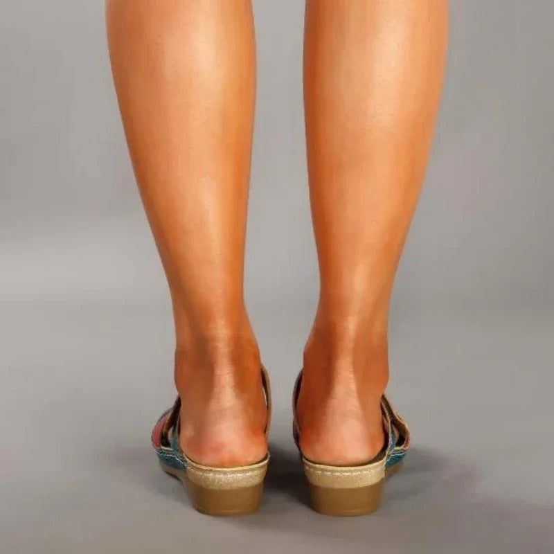 Ellie™ - Sandales Orthopédiques Artisanales avec Support de Voûte