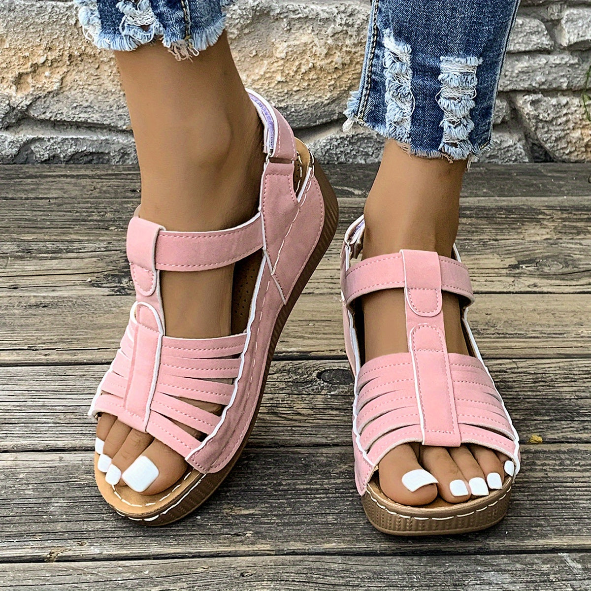 Amelia™ - Sandales à Talon Wedge Confortables