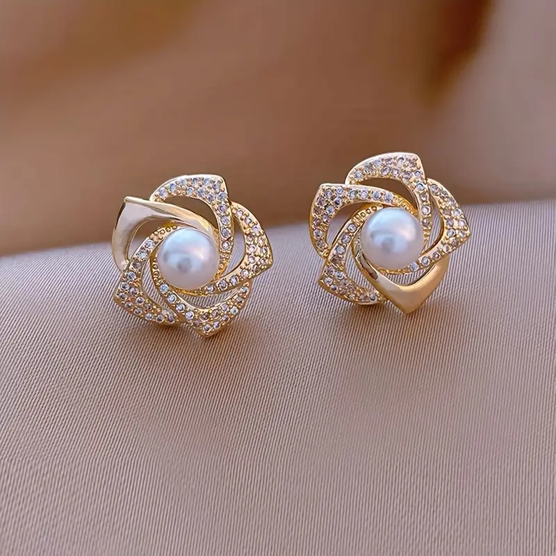 Boucles d'Oreilles en Perles ÉléGantes et Brillantes
