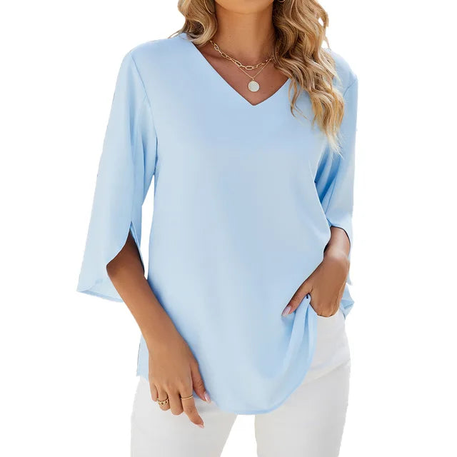 Belinda™ | Blouse à col en V