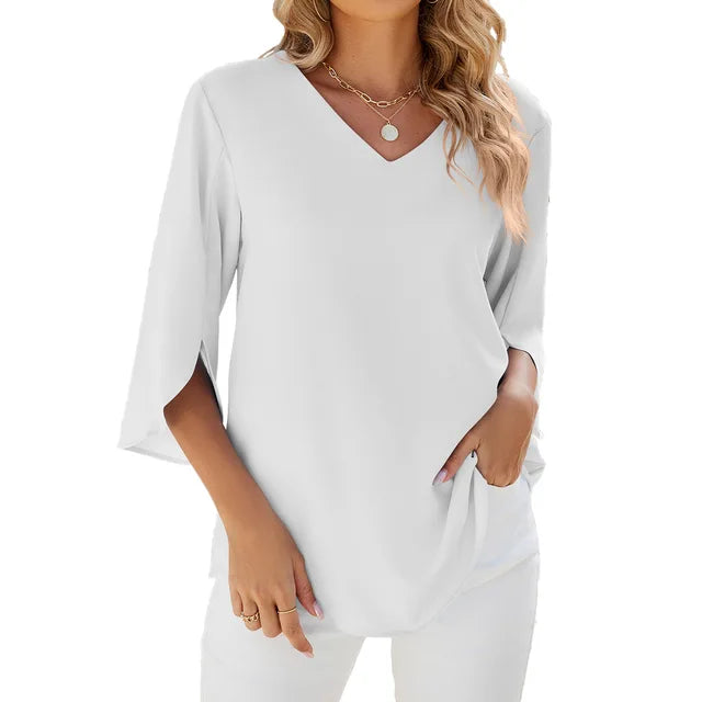 Belinda™ | Blouse à col en V