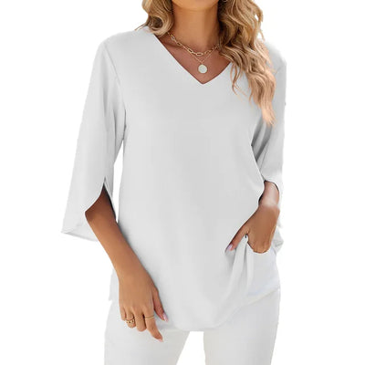 Belinda™ | Blouse à col en V
