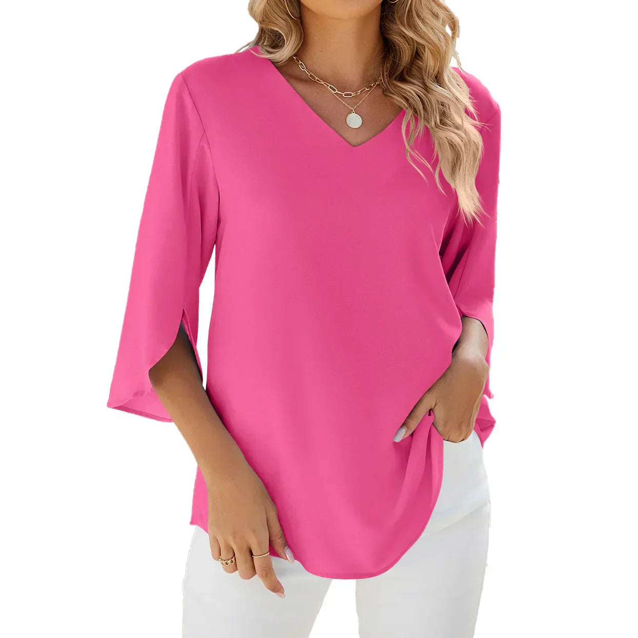 Belinda™ | Blouse à col en V