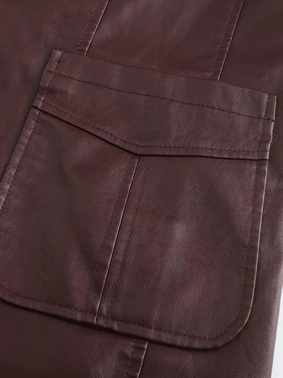 OLIVEIER - VESTE EN CUIR SYNTHÉTIQUE