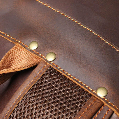 BIEFELD | Sac à Dos en Cuir Marron