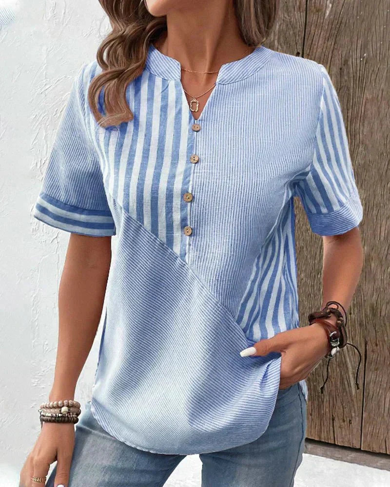 Monroe™ | Blouse Rayée Douce