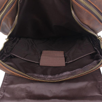 BIEFELD | Sac à Dos en Cuir Marron