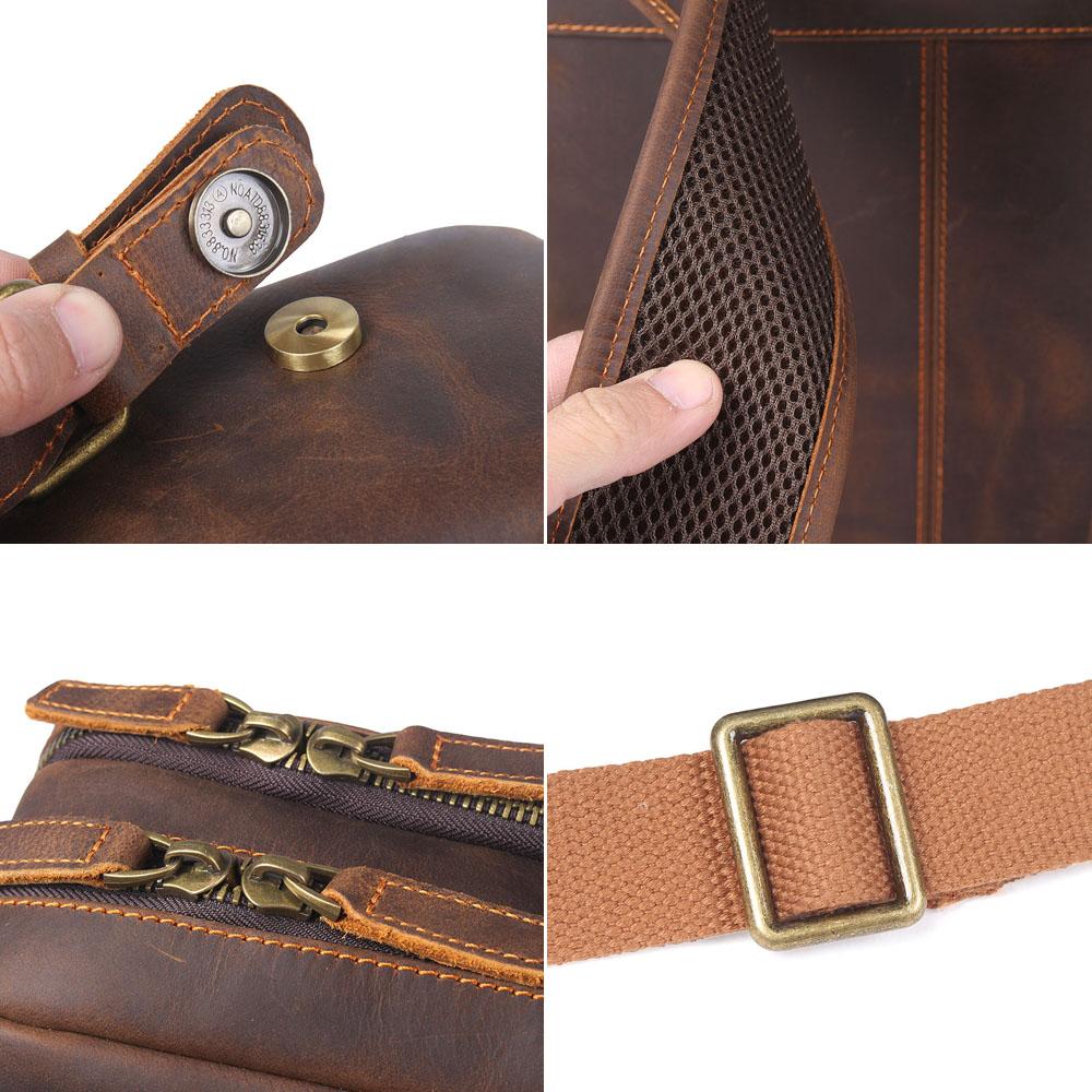 BIEFELD | Sac à Dos en Cuir Marron