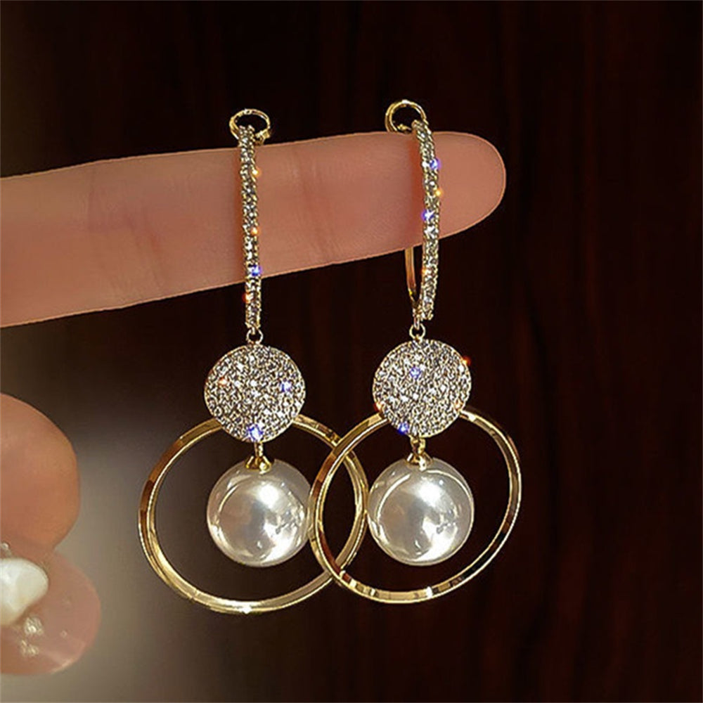 Boucles d'oreilles pendantes perles & édition spéciale