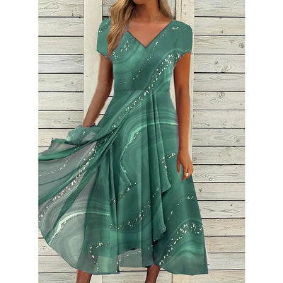 Naomi | Robe Midi Décolleté en V