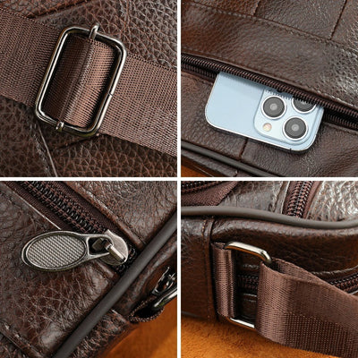Franco | Sac bandoulière en cuir pour homme confortable
