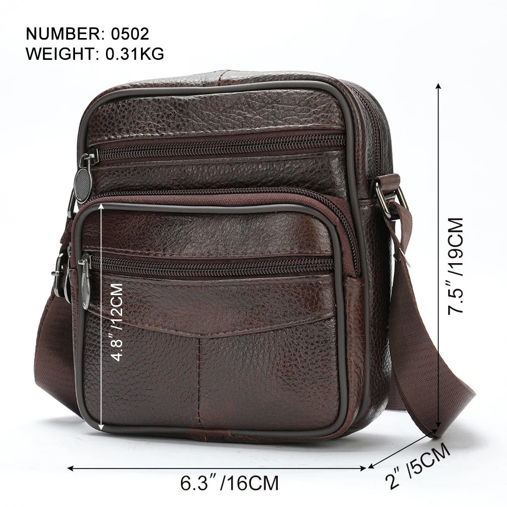 Franco | Sac bandoulière en cuir pour homme confortable